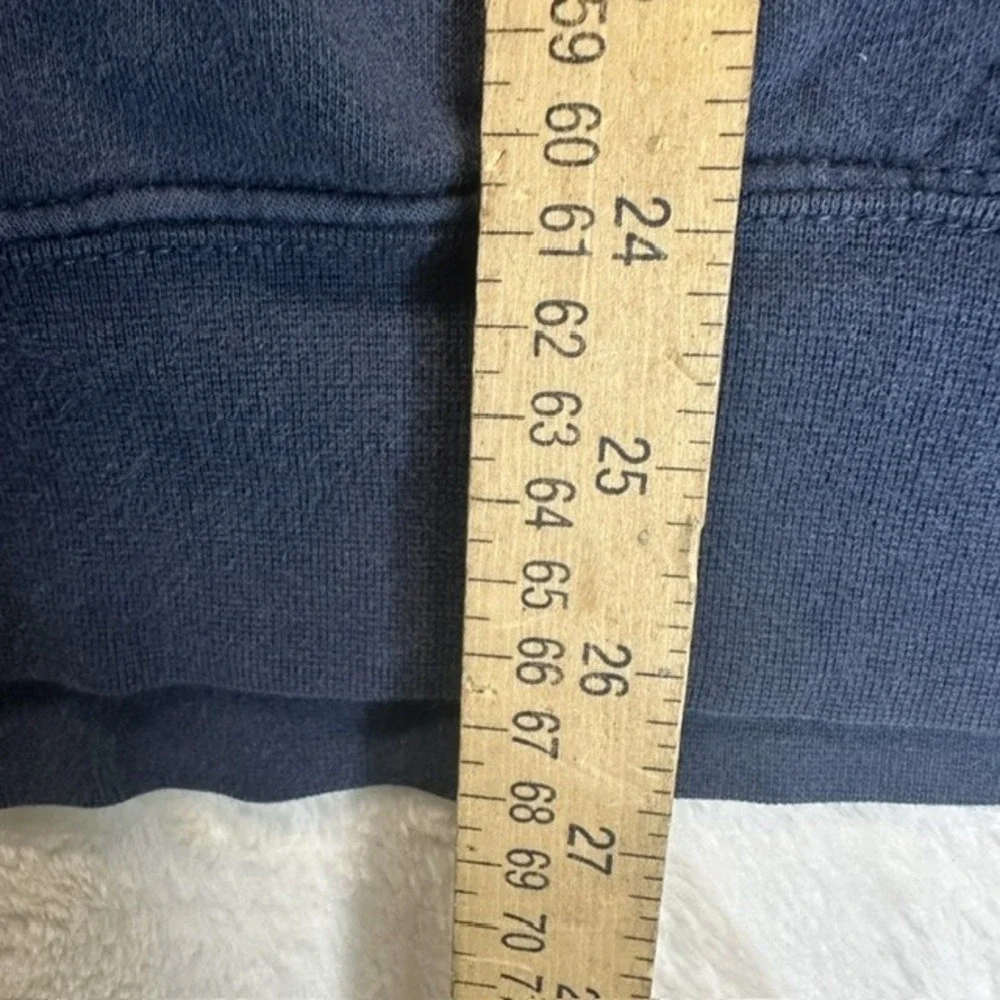 The North Face Mens Navy Blue Logo Stripe Pullover Hoodie A352F L